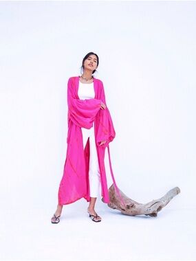 Coco De Chom Hand Tie-Dye Kimono Jacket
